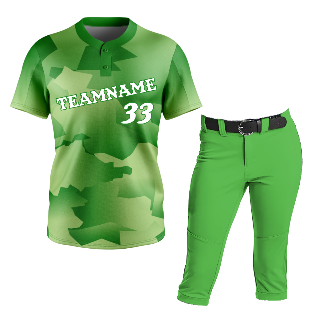 Softball Uniform Green