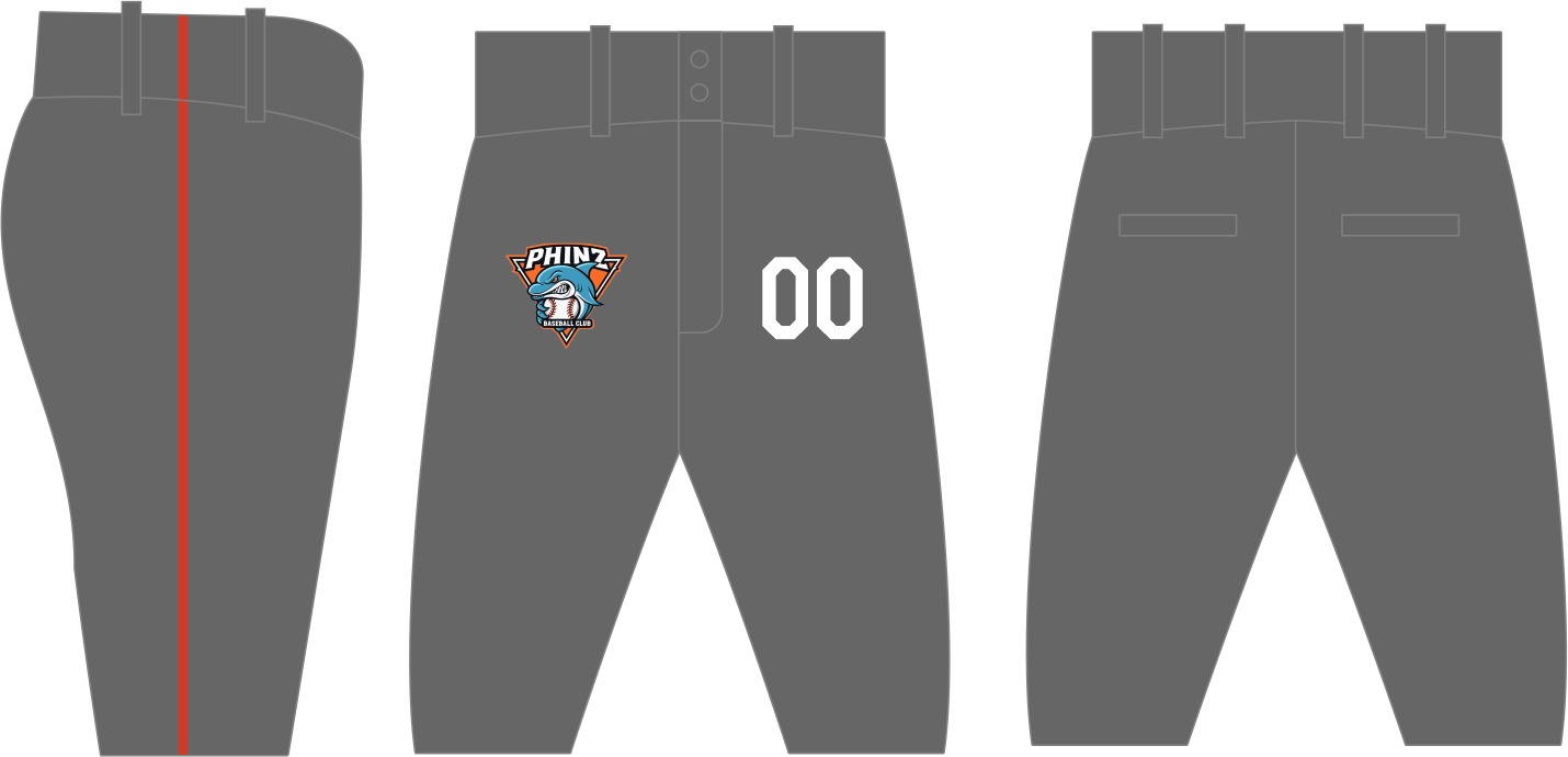 Phinz Baseball Knicker Pants Grey