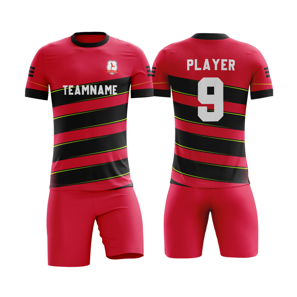 Red Strike Soccer Uniform