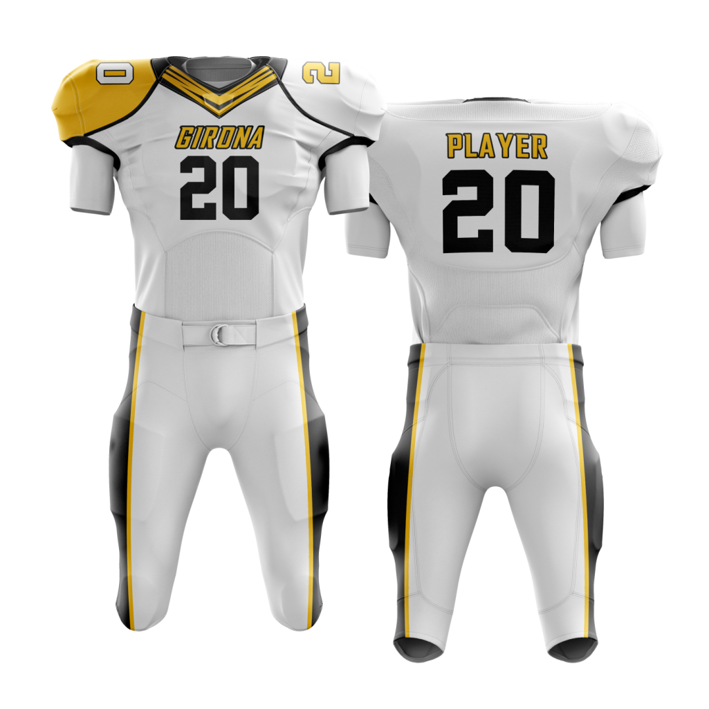Iron White Football Uniform