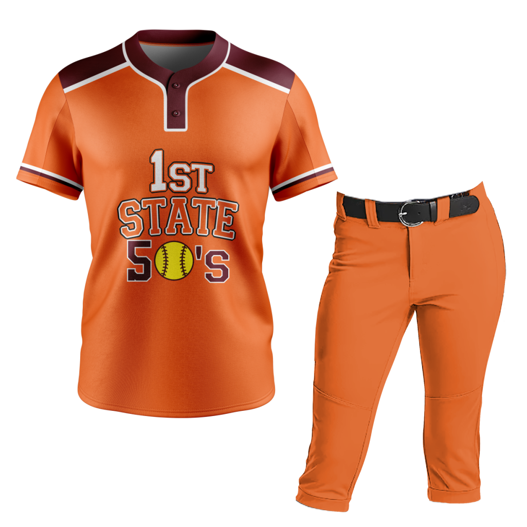 Orange Softball Uniform