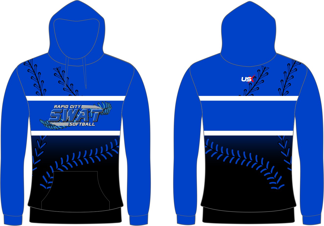 Swat Long Sleeve Hoodie Blue