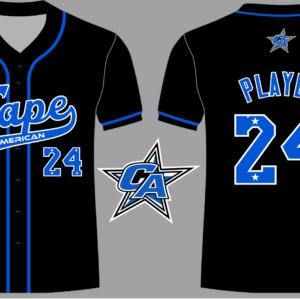 All Star Button Down Jersey Black
