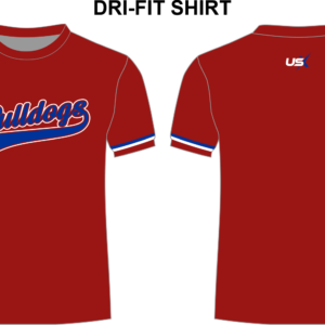Bulldogs Dri fit Shirt Red