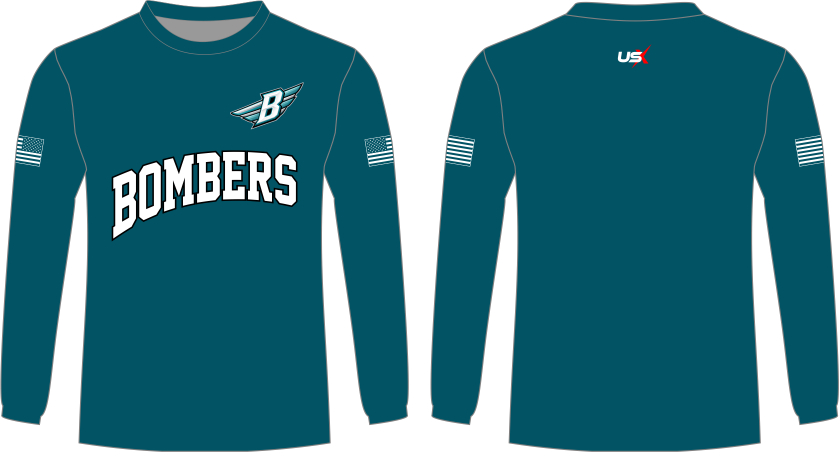 Bombers Long Sleeve Teal