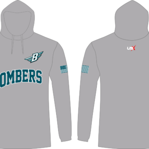 Bombers Long Sleeve Hoodie Grey