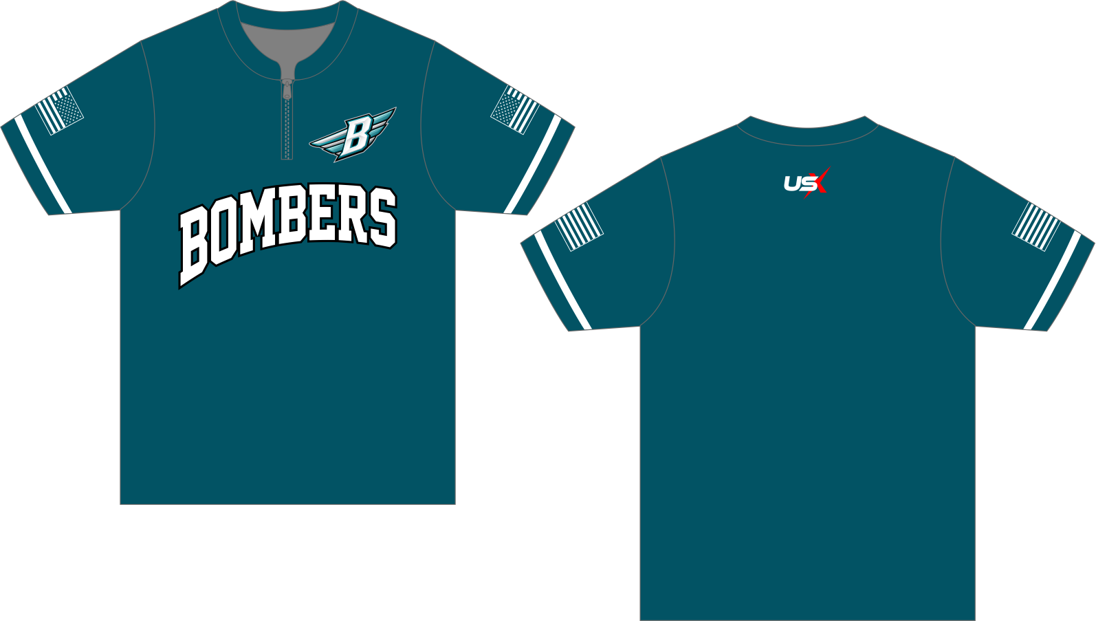 Bombers Cage Jacket Teal
