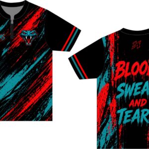 Mambas Cage Jacket Red Teal Black
